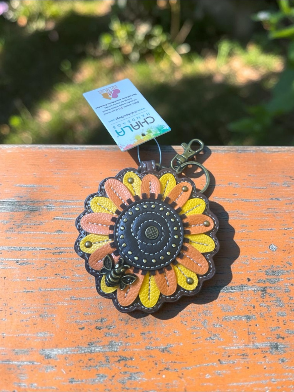 Chala Sunflower Keychain/Bag Charm
